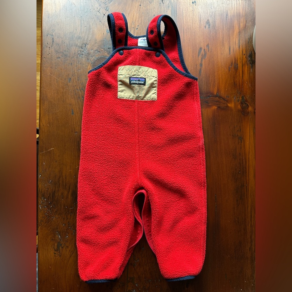 Patagonia synchilla fleece overalls